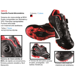 Zapatillas ciclismo MTB, spinning, rodillo cierre BOA